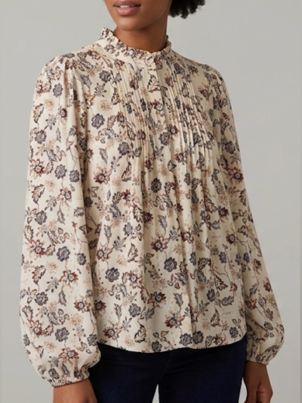 Carolina Belle Floral Blouse, Size L